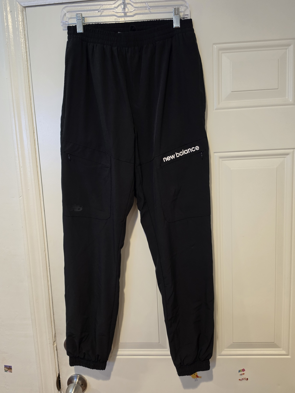 New Balance Men's Black Athletic Cargo Joggers